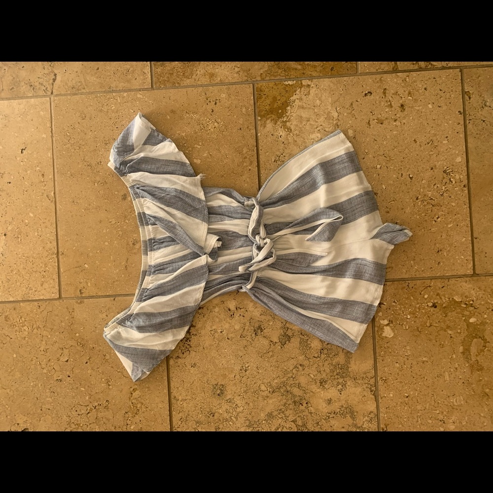 LF Seek the Label Striped Romper